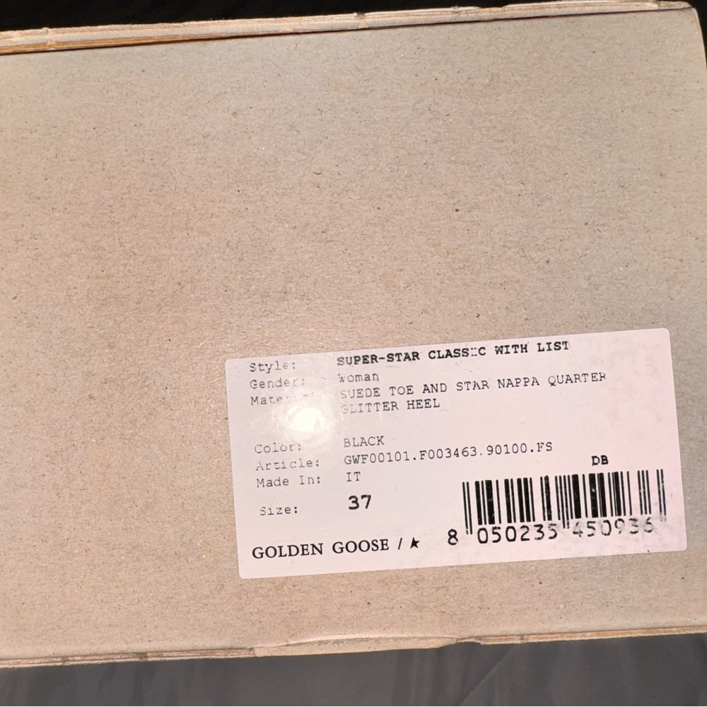 Golden Goose Black and White Men's Sneakers - Picture 6 of 7